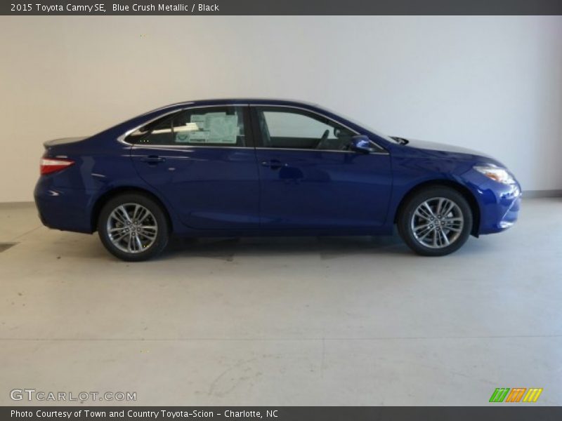 Blue Crush Metallic / Black 2015 Toyota Camry SE