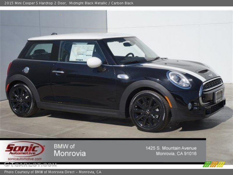 Midnight Black Metallic / Carbon Black 2015 Mini Cooper S Hardtop 2 Door