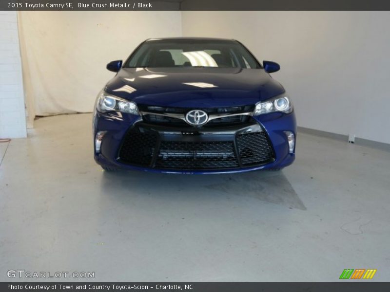 Blue Crush Metallic / Black 2015 Toyota Camry SE