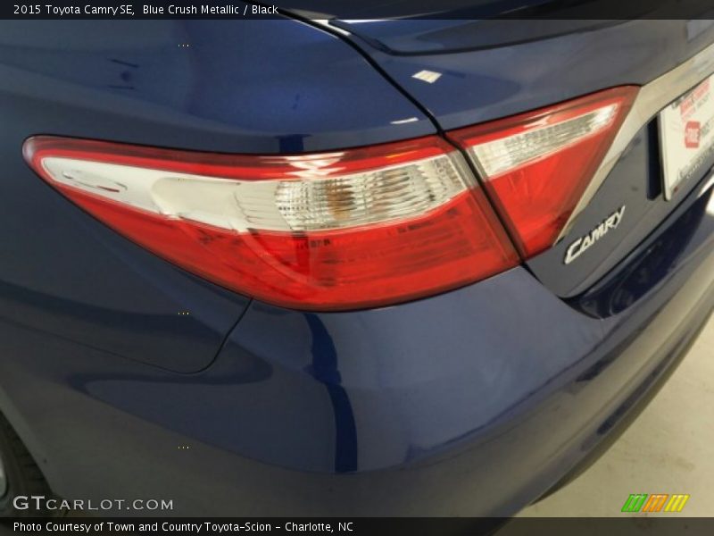 Blue Crush Metallic / Black 2015 Toyota Camry SE