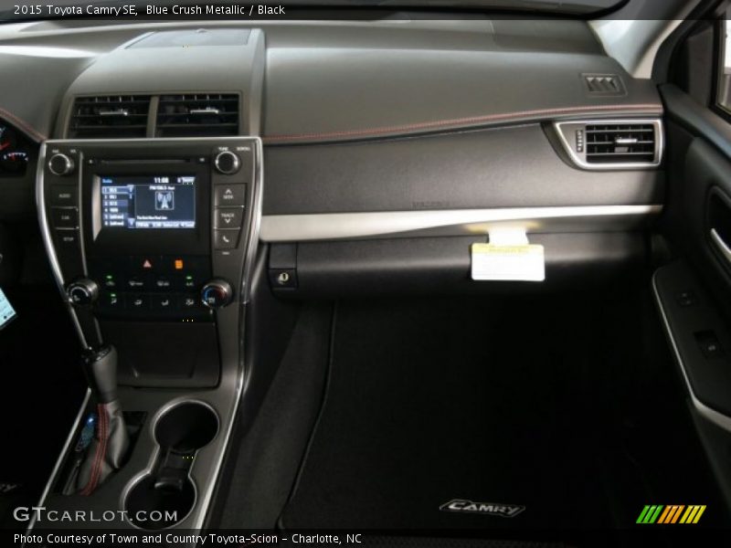 Blue Crush Metallic / Black 2015 Toyota Camry SE