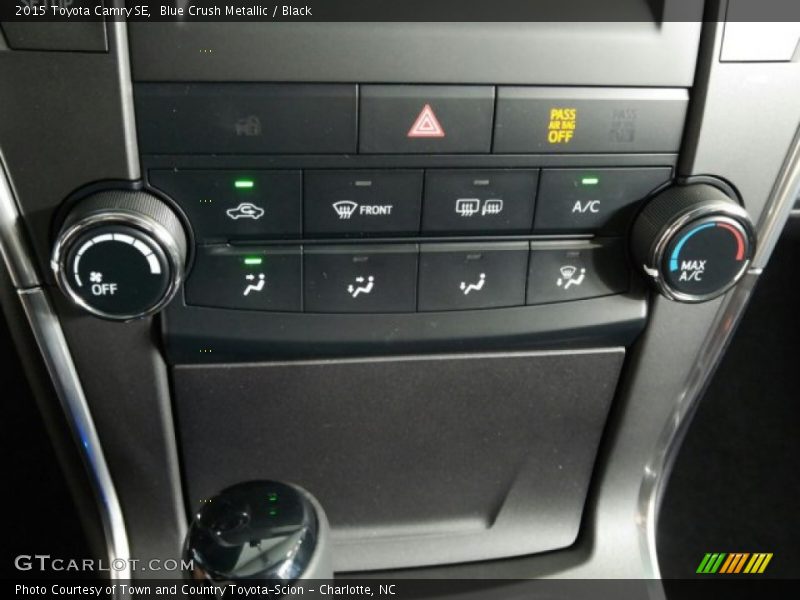 Blue Crush Metallic / Black 2015 Toyota Camry SE
