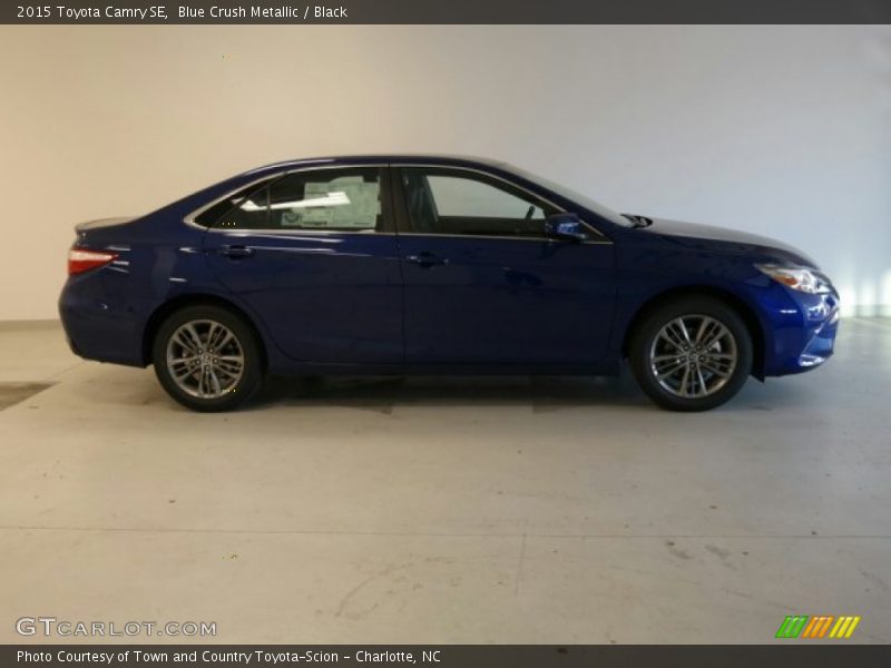 Blue Crush Metallic / Black 2015 Toyota Camry SE
