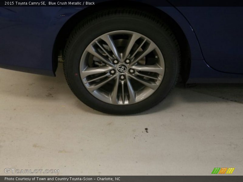 Blue Crush Metallic / Black 2015 Toyota Camry SE