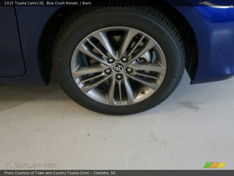 Blue Crush Metallic / Black 2015 Toyota Camry SE
