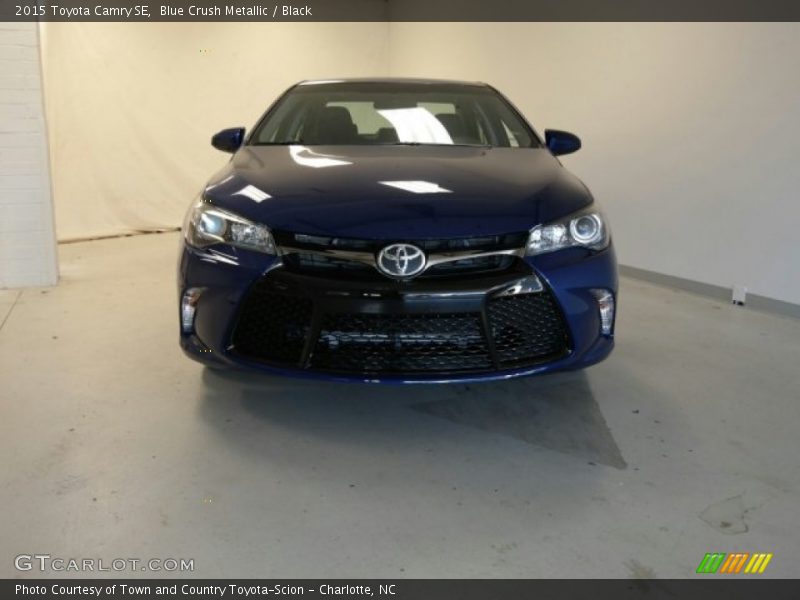 Blue Crush Metallic / Black 2015 Toyota Camry SE