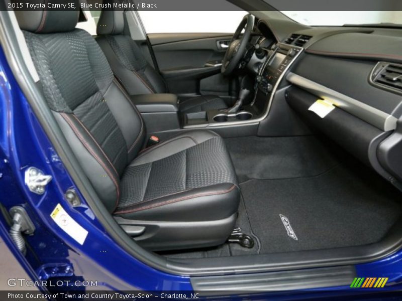 Blue Crush Metallic / Black 2015 Toyota Camry SE