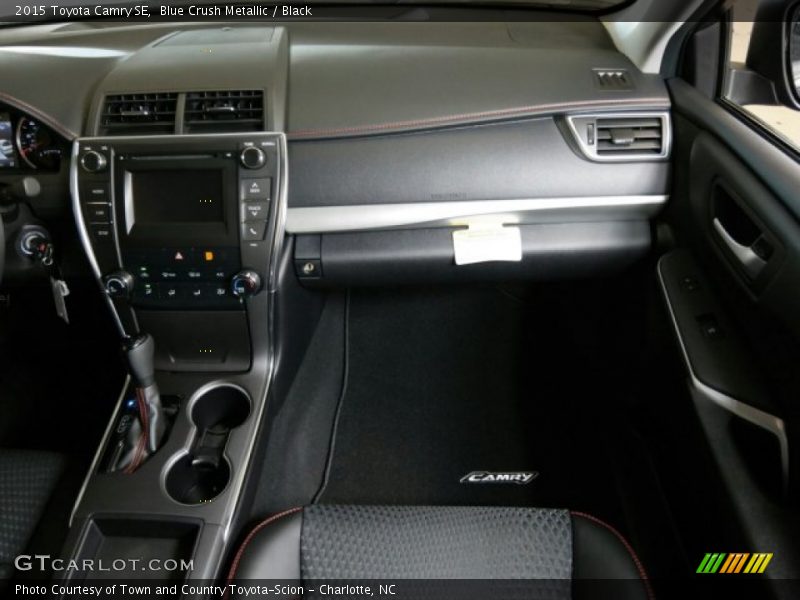 Blue Crush Metallic / Black 2015 Toyota Camry SE