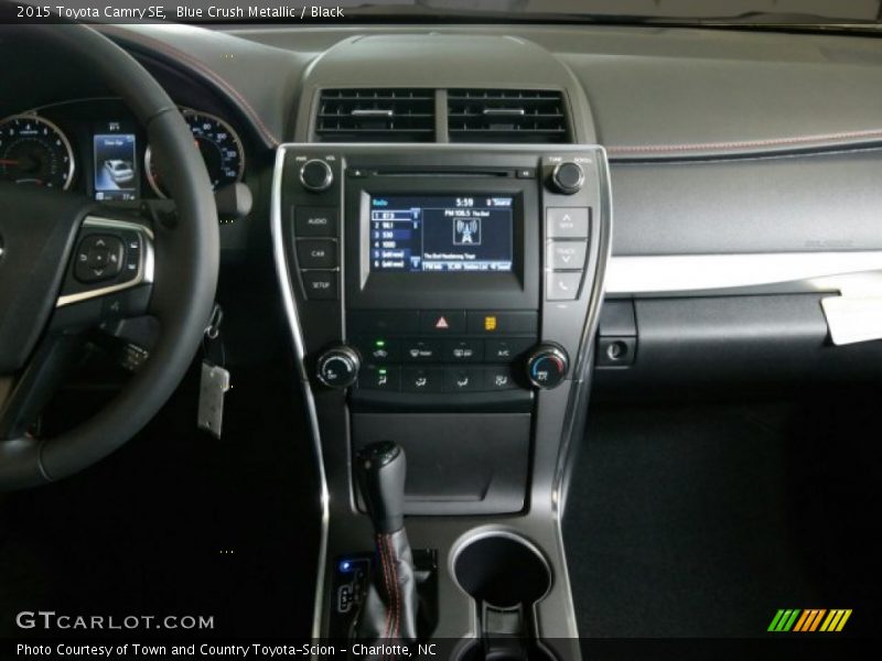 Blue Crush Metallic / Black 2015 Toyota Camry SE