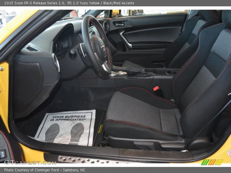  2015 FR-S Release Series 1.0 Black/Red Accents Interior