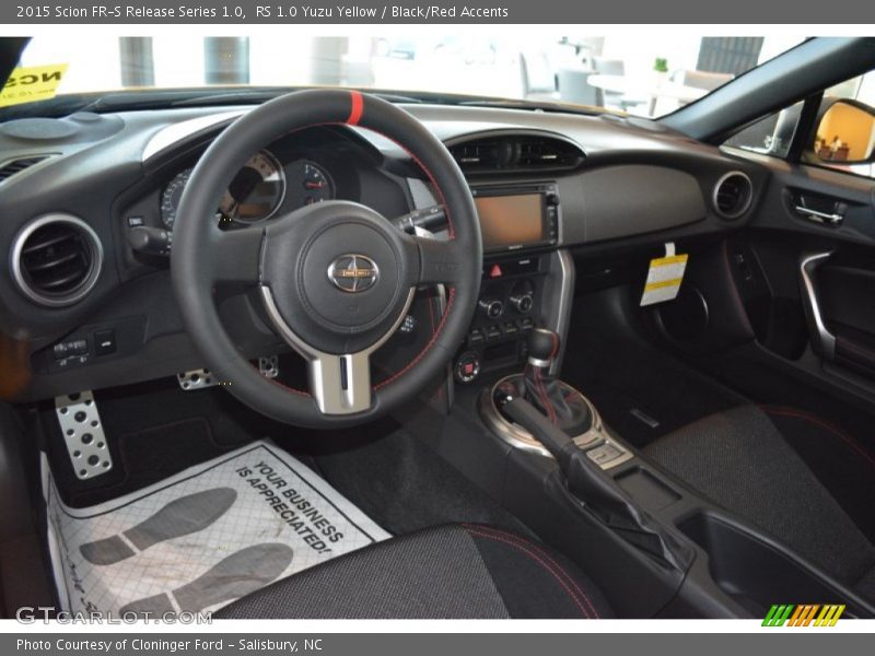  2015 FR-S Release Series 1.0 Black/Red Accents Interior
