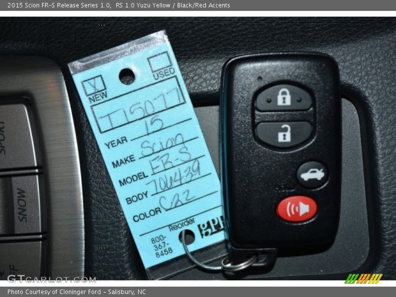 Keys of 2015 FR-S Release Series 1.0