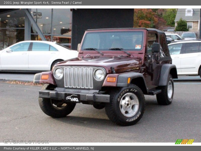 Sienna Pearl / Camel 2001 Jeep Wrangler Sport 4x4