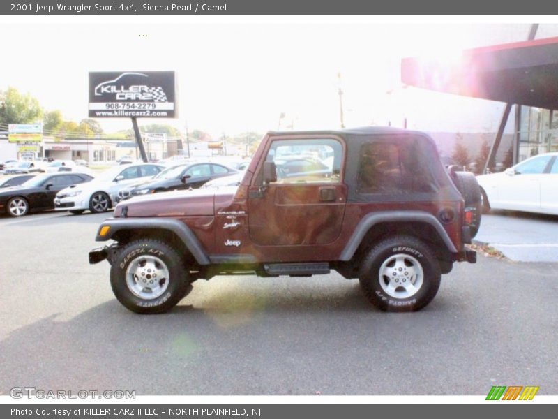 Sienna Pearl / Camel 2001 Jeep Wrangler Sport 4x4