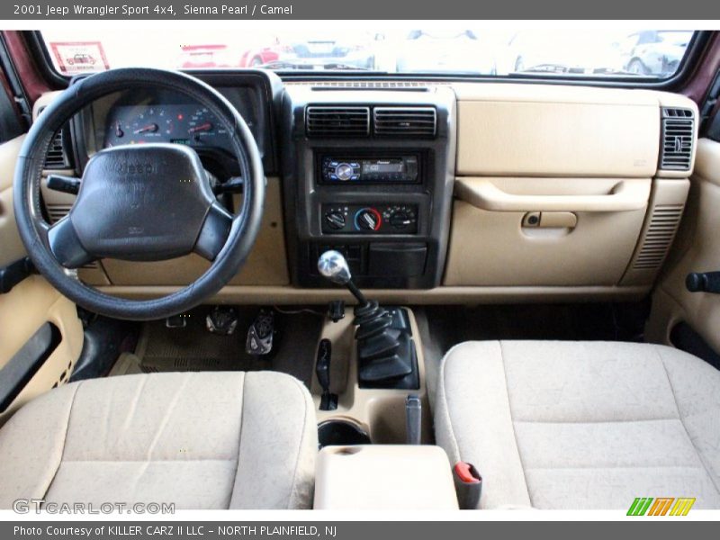Sienna Pearl / Camel 2001 Jeep Wrangler Sport 4x4