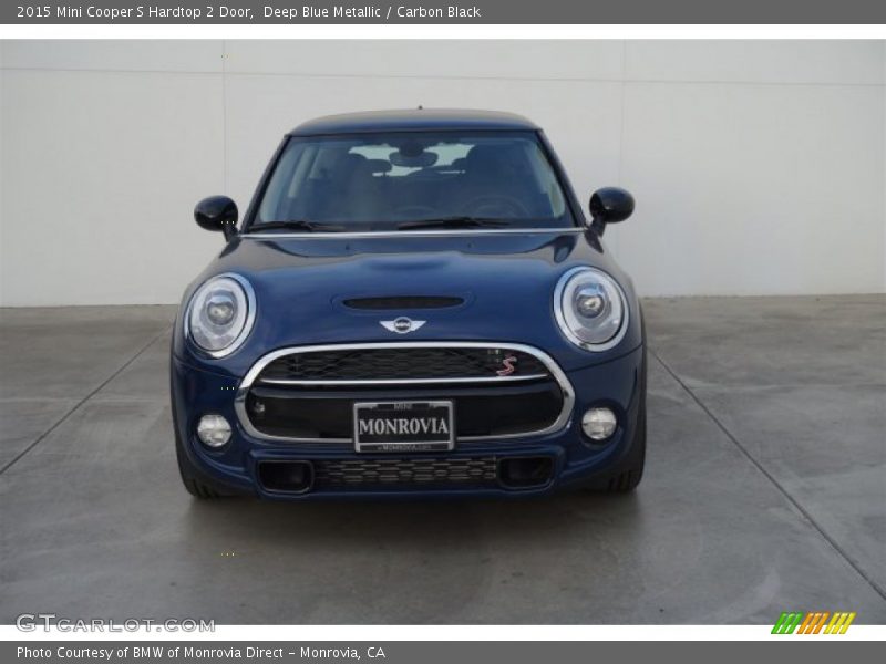 Deep Blue Metallic / Carbon Black 2015 Mini Cooper S Hardtop 2 Door