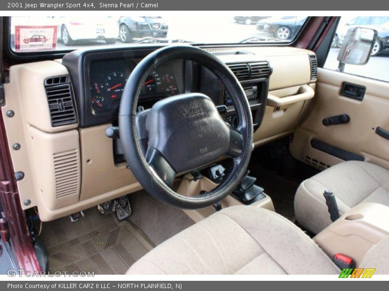 Sienna Pearl / Camel 2001 Jeep Wrangler Sport 4x4