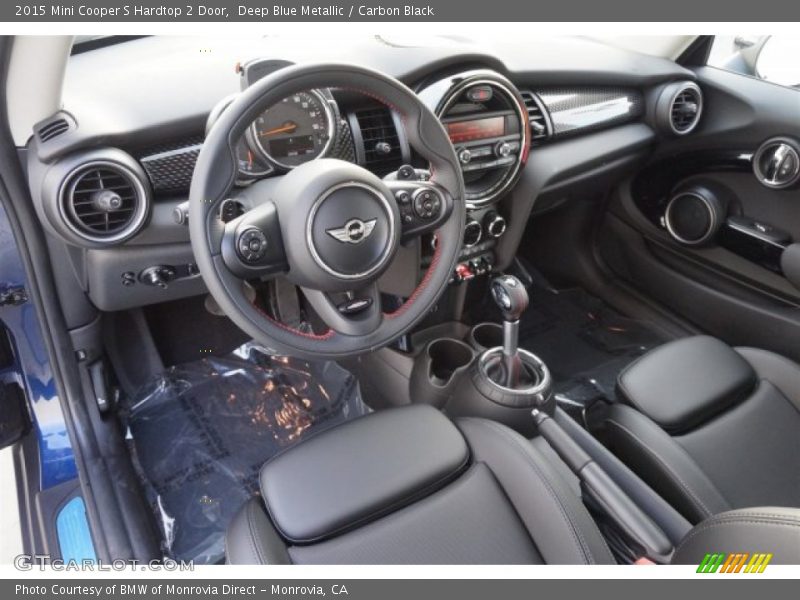 Deep Blue Metallic / Carbon Black 2015 Mini Cooper S Hardtop 2 Door
