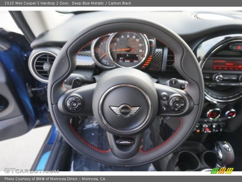 Deep Blue Metallic / Carbon Black 2015 Mini Cooper S Hardtop 2 Door