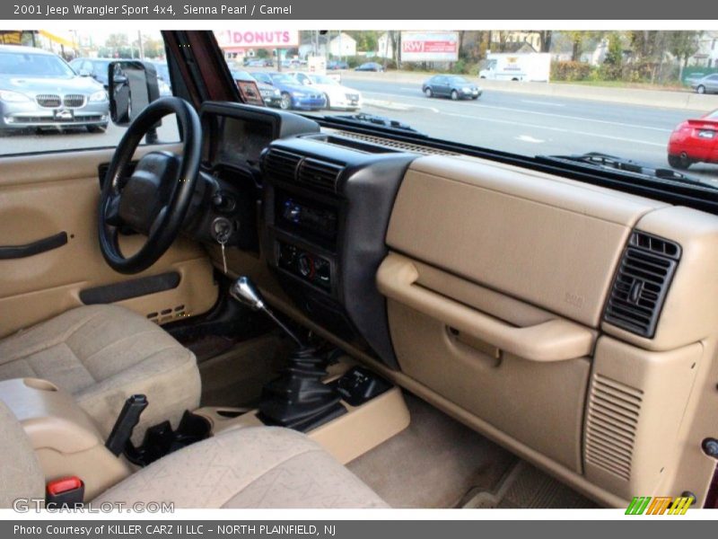 Sienna Pearl / Camel 2001 Jeep Wrangler Sport 4x4