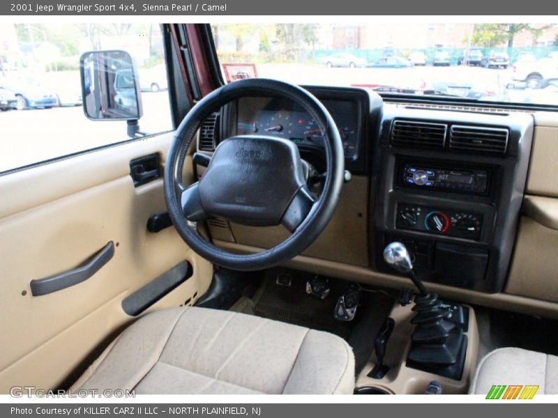 Sienna Pearl / Camel 2001 Jeep Wrangler Sport 4x4