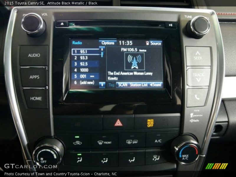 Attitude Black Metallic / Black 2015 Toyota Camry SE