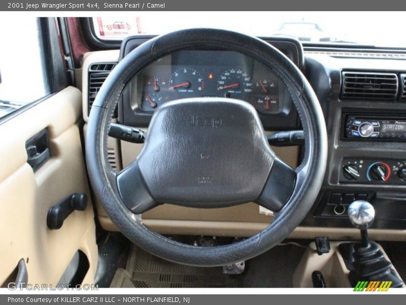 Sienna Pearl / Camel 2001 Jeep Wrangler Sport 4x4