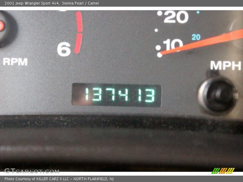 Sienna Pearl / Camel 2001 Jeep Wrangler Sport 4x4