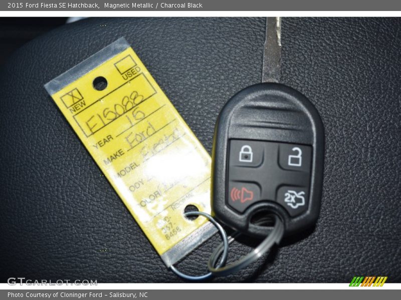 Magnetic Metallic / Charcoal Black 2015 Ford Fiesta SE Hatchback