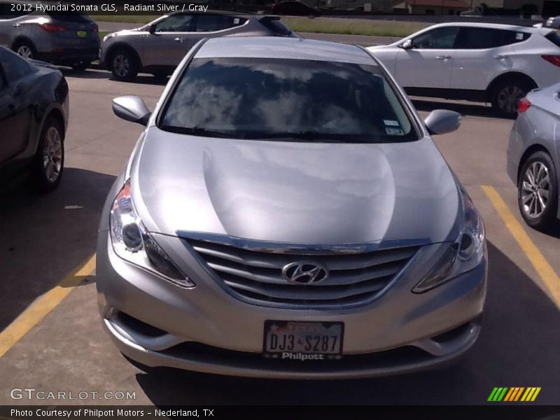 Radiant Silver / Gray 2012 Hyundai Sonata GLS