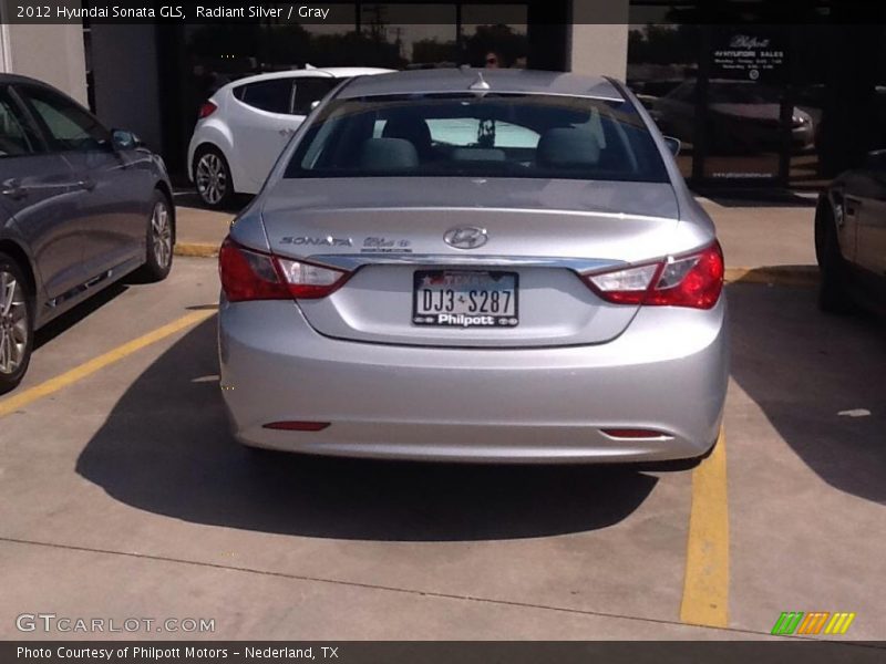 Radiant Silver / Gray 2012 Hyundai Sonata GLS