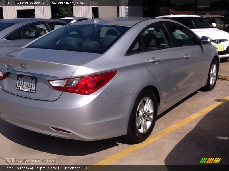 Radiant Silver / Gray 2012 Hyundai Sonata GLS