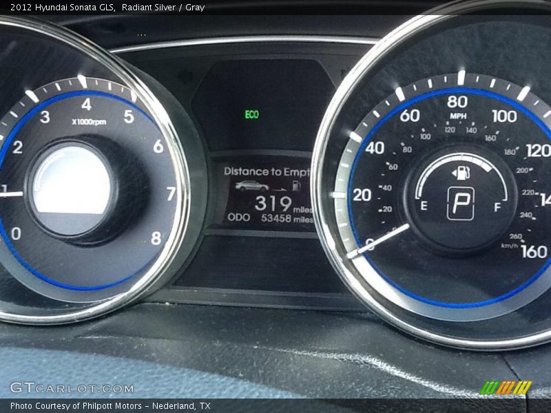 Radiant Silver / Gray 2012 Hyundai Sonata GLS