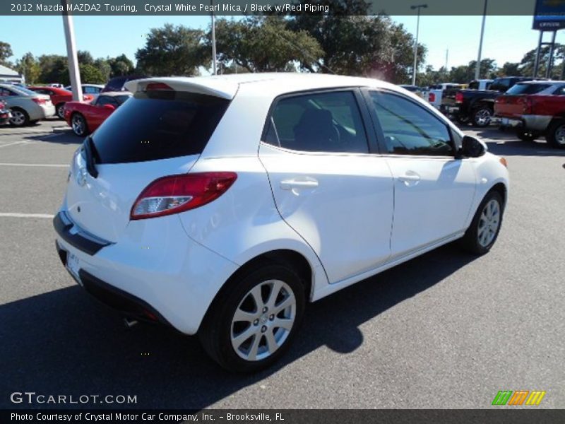 Crystal White Pearl Mica / Black w/Red Piping 2012 Mazda MAZDA2 Touring