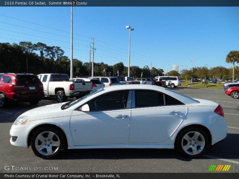 Summit White / Ebony 2010 Pontiac G6 Sedan