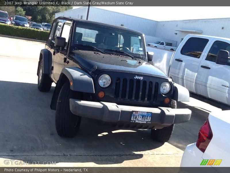 Black / Dark Slate Gray/Medium Slate Gray 2007 Jeep Wrangler Unlimited X