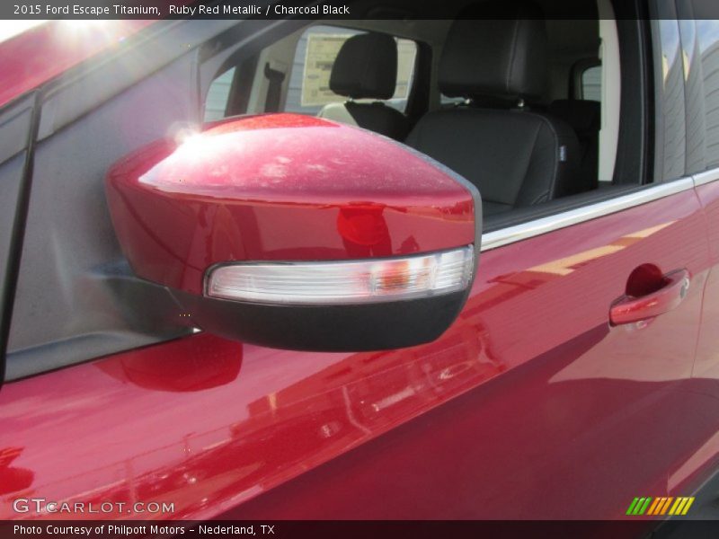 Ruby Red Metallic / Charcoal Black 2015 Ford Escape Titanium