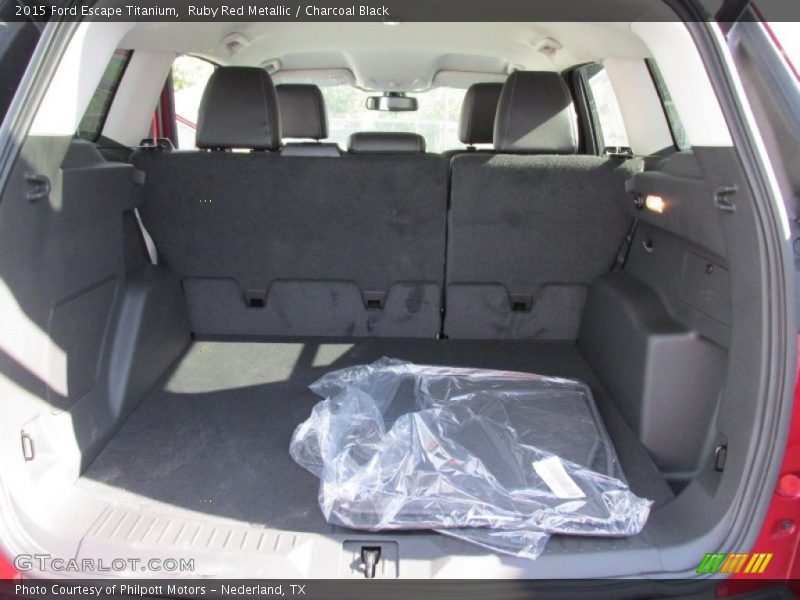 Ruby Red Metallic / Charcoal Black 2015 Ford Escape Titanium