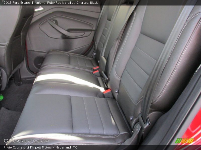 Ruby Red Metallic / Charcoal Black 2015 Ford Escape Titanium