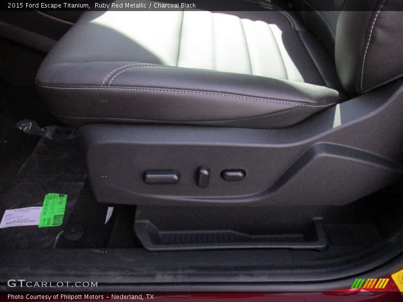 Ruby Red Metallic / Charcoal Black 2015 Ford Escape Titanium