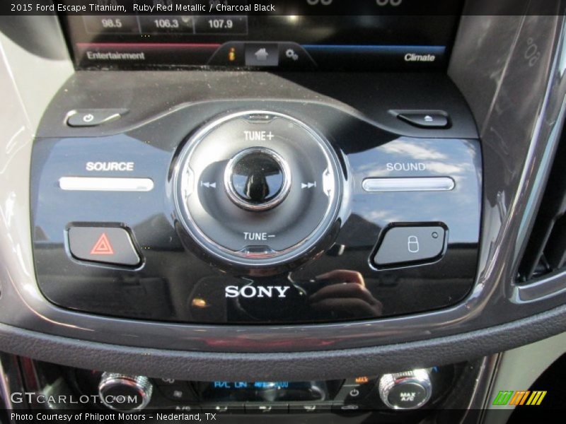 Ruby Red Metallic / Charcoal Black 2015 Ford Escape Titanium