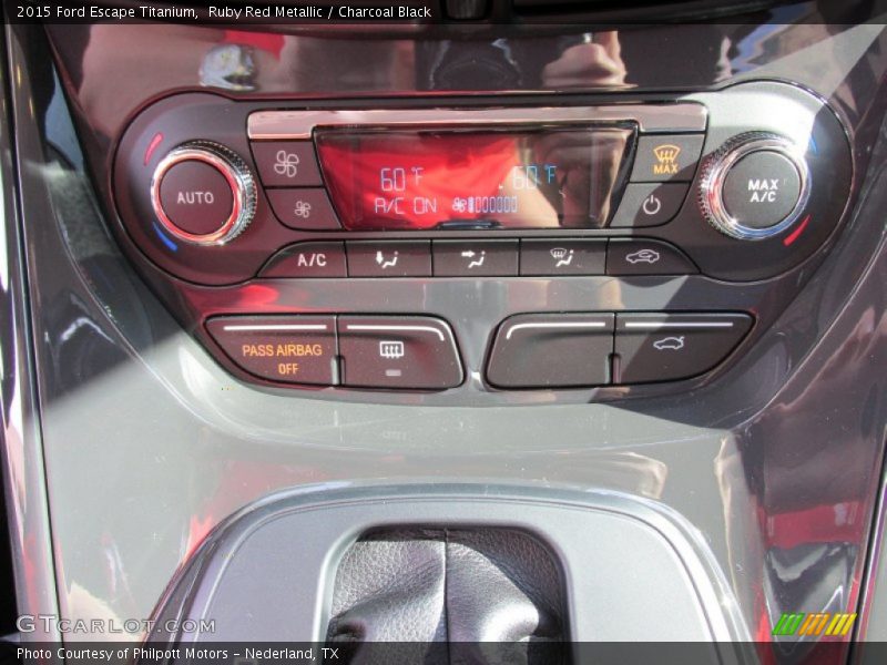 Ruby Red Metallic / Charcoal Black 2015 Ford Escape Titanium