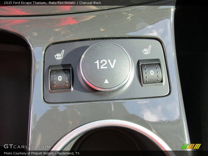 Ruby Red Metallic / Charcoal Black 2015 Ford Escape Titanium