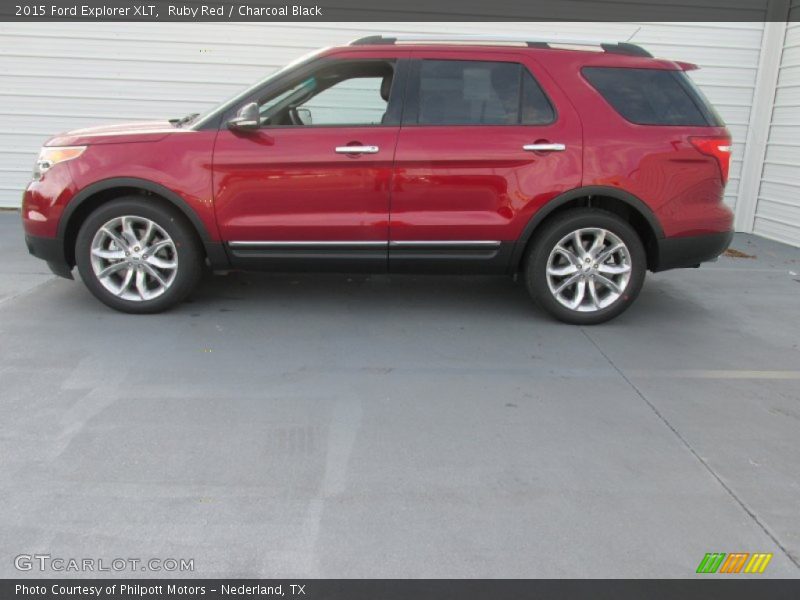 Ruby Red / Charcoal Black 2015 Ford Explorer XLT