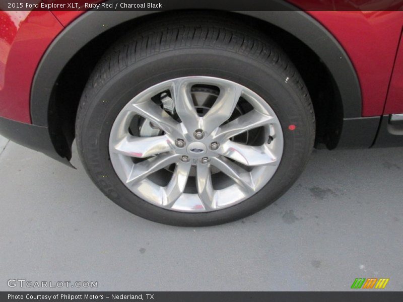 Ruby Red / Charcoal Black 2015 Ford Explorer XLT