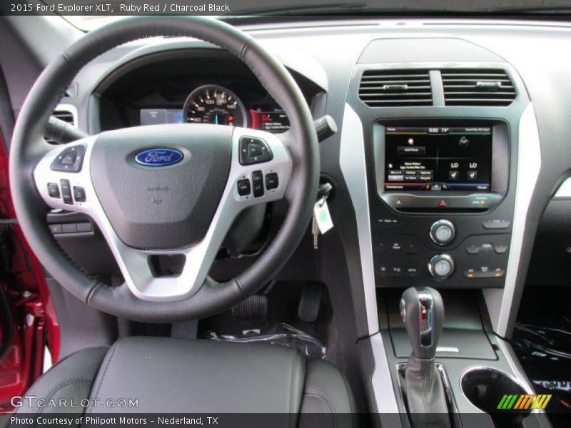 Ruby Red / Charcoal Black 2015 Ford Explorer XLT