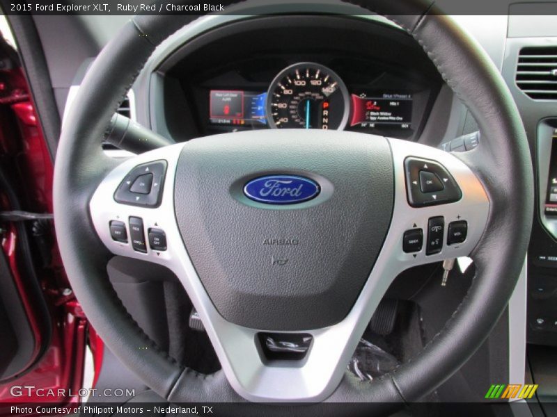 Ruby Red / Charcoal Black 2015 Ford Explorer XLT