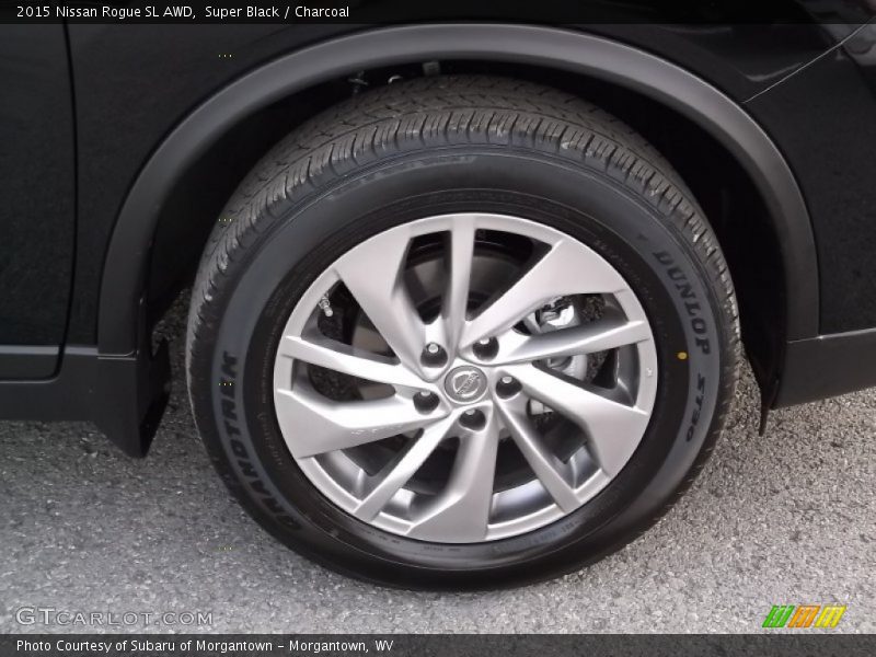 Super Black / Charcoal 2015 Nissan Rogue SL AWD