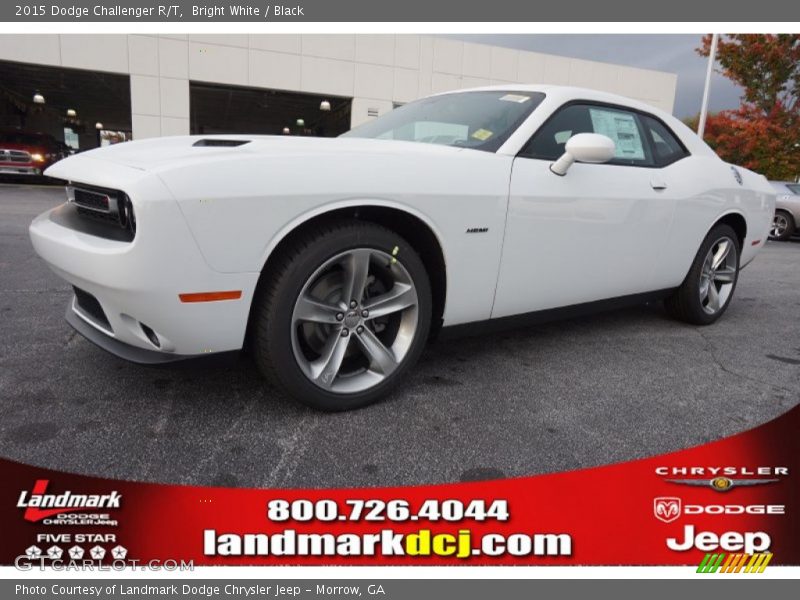 Bright White / Black 2015 Dodge Challenger R/T