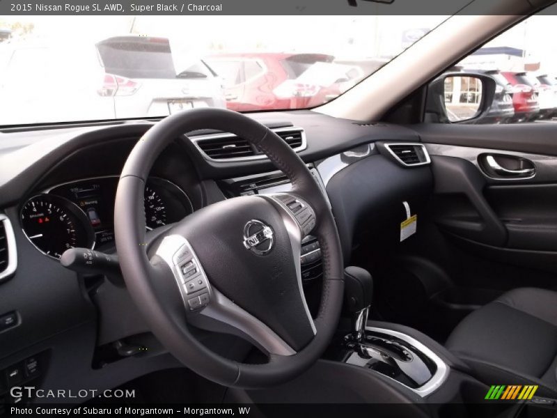 Super Black / Charcoal 2015 Nissan Rogue SL AWD
